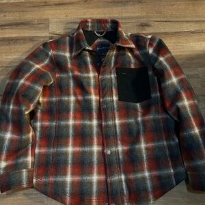 Pendleton Red and Black Plaid Shirt Jacket